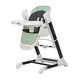 Дитячий стільчик для годування CARRELLO Cascata CRL-10303 Tropical Green Зелений | Стільчик-гойдалка, шезлонг, фото 2