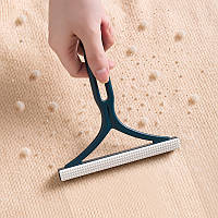 Щітка двостороння для видалення вовни катишок ковтунців Double Sided Lint Brush Blue