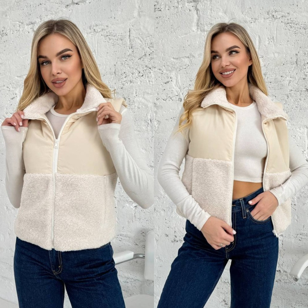 Жіноча жилетка без капюшона, Розміри: 42-44, 46-48, фото 1