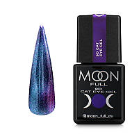 Moon Full 9D Cat Eye CE №03 - гель-лак кошачий глаз, сине-фиолетовый, полупрозрачный, 8 мл