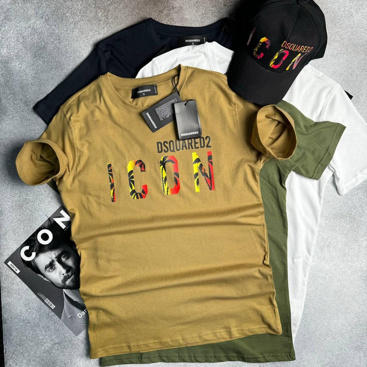 Чоловіча футболка DSQUARED2 ICON D11780 бежева М