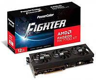 Видеокарта AMD Radeon RX 7700 XT 12GB GDDR6 PowerColor Fighter (RX 7700 XT 12G-F/OC)