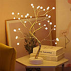 Настільний романтичний нічник світлодіодне дерево "Перлина" 50см, від USB та батарейок, фото 5