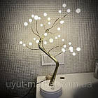 Настільний романтичний нічник світлодіодне дерево "Перлина" 50см, від USB та батарейок, фото 8