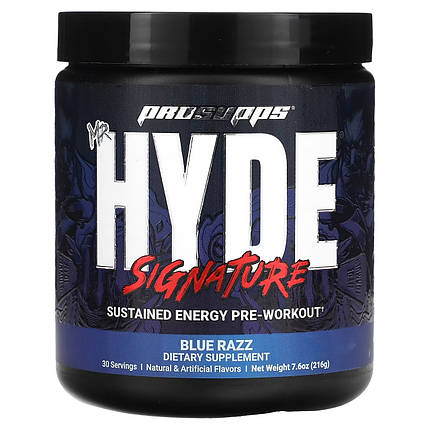 Передтренувальний комплекс ProSupps Hyde Signature Pre Workout 216 г (30 порц.), фото 1