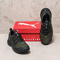 Чоловічі шкіряні кросівки Tactical Olive