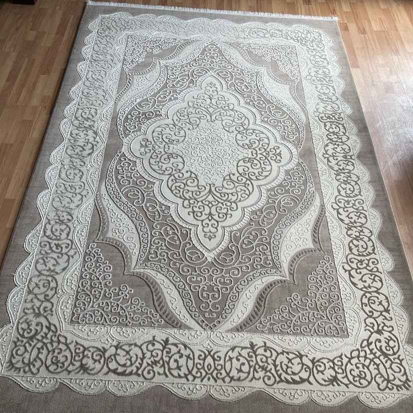 Килим сучасний 3883 бежевий прямокутний