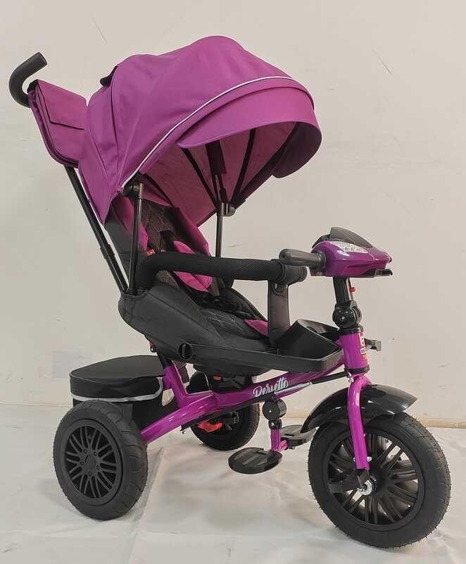 Дитячий триколісний велосипед Perfetto BestTrike 8066 / 713-29, поворотне сидіння, колеса надувні, USB