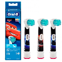 Насадка детская на зубную щетку Oral-B Cars (Тачки) 3 шт Орал би насадки детские на электрощетку кидс браун