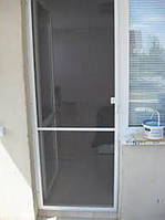 Москітна сітка стандарт на металопластикові двері (балконні двері) білого кольору