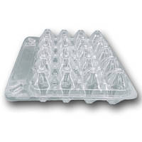 Упаковка пластикова прозора для перепелиних яєць на 20 штук SL-28J 50 шт/уп.