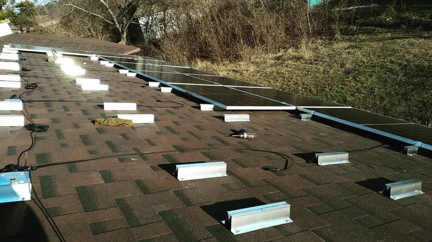 Алюмінієва безпрофільна система кріплень сонячних панелей на дах з бітумної черепиці або металопрофілю - фото 3 - id-p2105026641