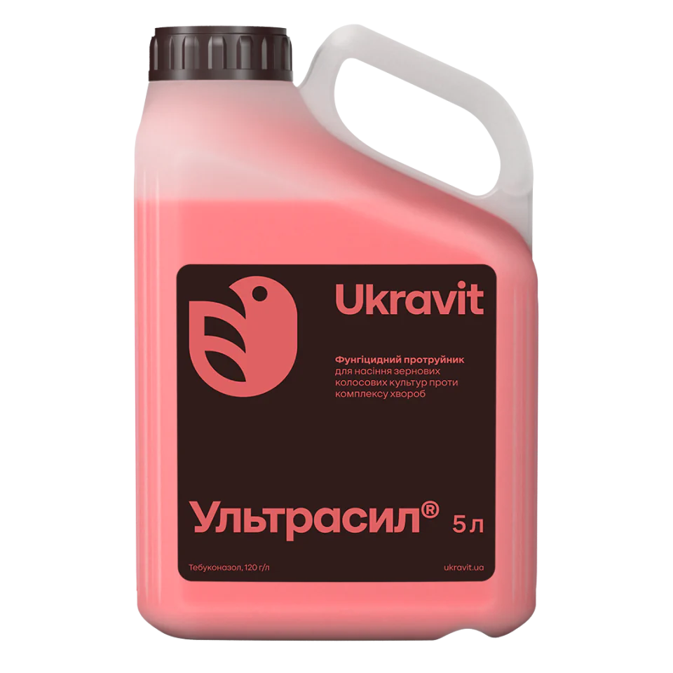 Фунгіцидний протруйник УЛЬТРАСИЛ, ТН (Тебуконазол, 120 г/л) Укравіт, 5 л