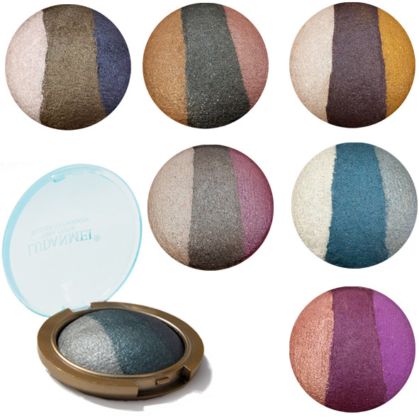 Упакування 48 шт Тіні для Повік LDM Запечені Триколірні, 6 тонів, Косметика Макіяж Очей, фото 1