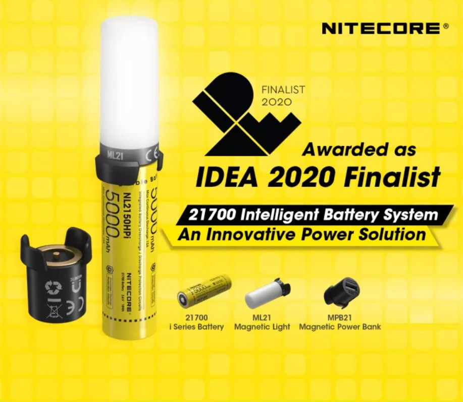Nitecore 21700 MPB21 KIT Інтелектуальна акумуляторна система (Powerbank + Ліхтар + Зарядний пристрій) КОМПЛЕКТ