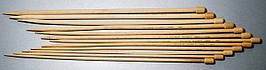 Спиці для в'язання дерев"яні букові Аріадна № 6