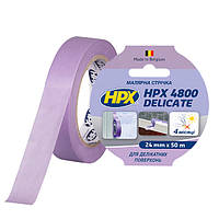 Малярная лента HPX 4800 Delicate, 24мм х 50м, пурпурная