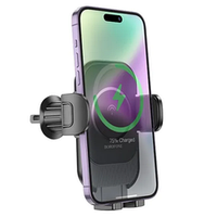 Holder (автотримач) Borofone BH204 Blue Charm (5W/7.5W/10W/15W) з бездротовою зарядкою