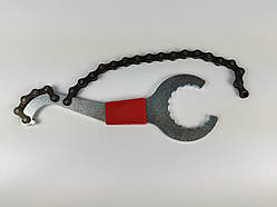 Знімач тріскачки касети велосипеда. Велосипедний знімач тріскачки з ланцюгом