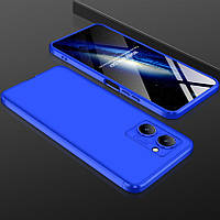 Чехол GKK 360 градусов для Realme C33 цвет Синий