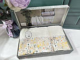 Набір щільних рушників для обличчя та лазні 2 шт в коробці на подарунок бавовняні махрові натуральні Туреччина Luisa, фото 2