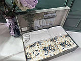 Набір щільних рушників для обличчя та лазні 2 шт в коробці на подарунок бавовняні махрові натуральні Туреччина Luisa, фото 8