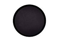 Таця Winco TRH-14K круглий зі скловолокна 36 см Чорний (10057)