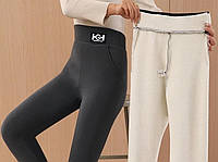 Жіночі зимові легінси HG (розмір L, талія: 62 см, стегна: 78cm, довжина штанів: 93см), фото 6