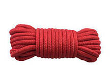 Мотузка для бондажу Bondage Rope, 10 м, Red