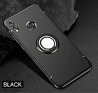 Протиударний чохол з кільцем для Huawei Honor 10 lite колір Чорний