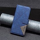 Чохол-книжка BF Color Geometric для Samsung Galaxy S24 Ultra Blue, фото 7