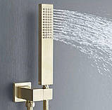 Змішувач для душу прихованого монтажу FUTURA 567YDF Матове золото, фото 3