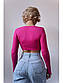 Жіночий кроп-топ із довгим рукавом (р. 42-46) 31FU1198, фото 3