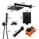 Змішувач для душу прихованого монтажу FUTURA 567YDF Матове золото, фото 9