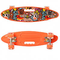 Скейт Profi MS 0461-2 Пенні 59 см Жовтогарячий (MR08646)