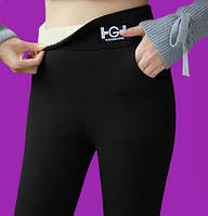 Жіночі теплі легінси HG (Розмір: XL, Талія: 66 см, Стегна: 82cm, Довжина штанів: 95см), фото 4