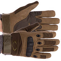 Перчатки тактические с закрытыми пальцами, протектор Oakley BC-4623 Оливковый M (MR08807)