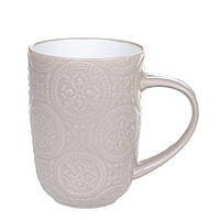 Чашка керамическая Flora 32009 Дамаск бежевая 0.4л. (MR08877)