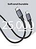 Кабель зарядный UGREEN 60W PD USB C to USB C Data Transmission Cable 0.5 м Black (US563), фото 7