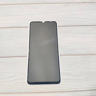 Захисне скло Антишпигун для Xiaomi Redmi 13C Full Glue Чорне