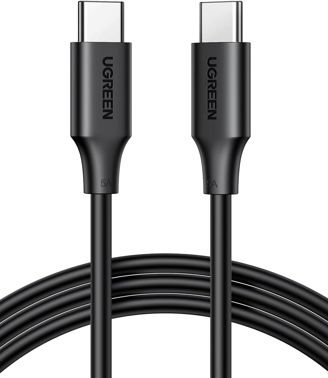 Кабель зарядный UGREEN USB C to USB C 100 W 5A/20V PD 3.0 3 м Black (US562)