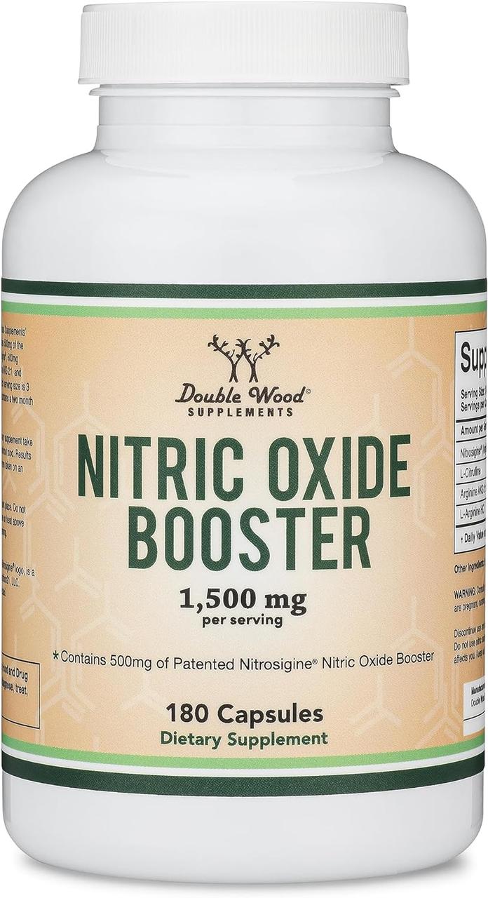 Double Wood Nitric Oxide Booster / Нітрозигін, Цитрулін, Аргінін бустер оксиду азоту 180 капсул