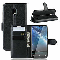 Чехол-Книжка с карманами для карт на Nokia 2.2 цвет Черный