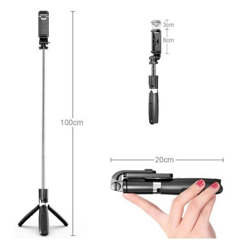 Селфи палка для айфон Selfie Stick L02 | Штатив для веб камеры | Штатив с WN-253 блютуз кнопкой - фото 3 - id-p2104962107