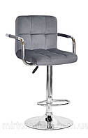 Барный стул Arno ARM Vel CH-BASE F d-385, серый