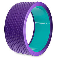 Колесо-кольцо для йоги массажное FI-2436 Fit Wheel Yoga EVA, PP, р-р 33х14см, фиолетовый (AN0737)