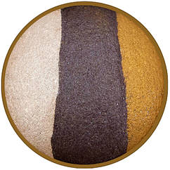 Тіні для Повік LDM Запечені Триколірні, Кольори Білий, Темно Коричневий, Золотистий Тон 03 Макіяж