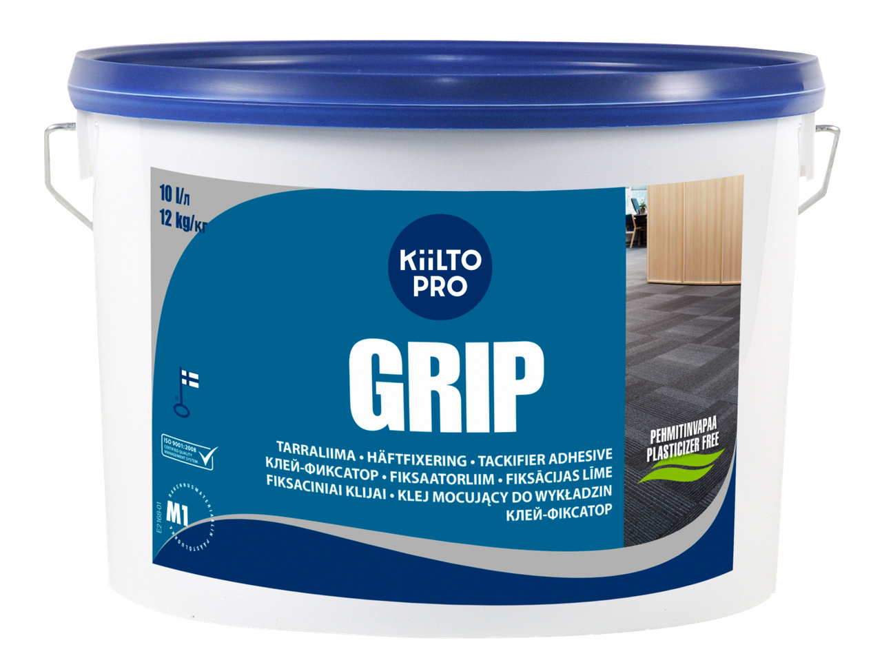 Фіксатор для килимової плитки та текстильних підлогових покриттів KIILTO GRIP, 10 л, фото 1