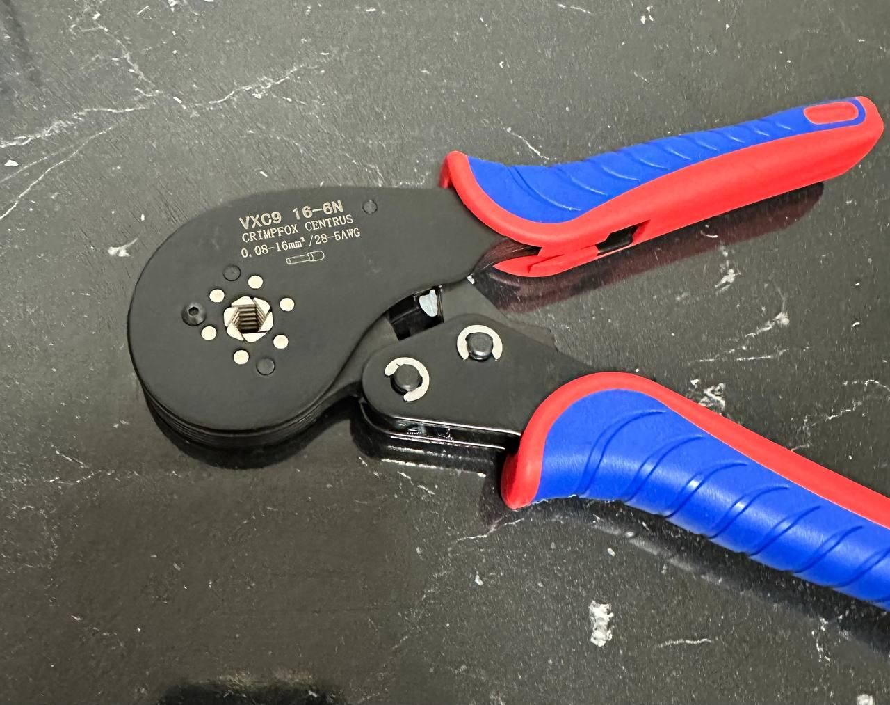 Кліщі для обтиску трубчастих наконечників (кримпер) Crimpfox VXC9 16-6/16-6N, 28-5AWG, 0.08 - 16 мм², фото 1