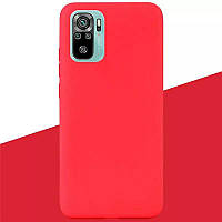 Чехол Candy Silicone для Xiaomi Redmi Note 10 Pro цвет Красный